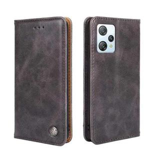 For Blackview A53 / A53 Pro Non-Magnetic Retro Texture Leather Phone Case(Grey)