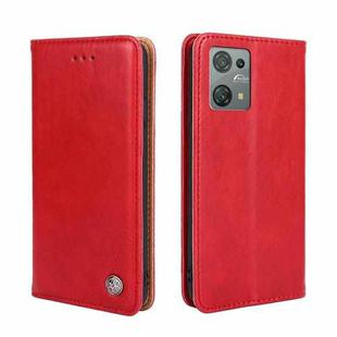 For Blackview Oscal C30 Non-Magnetic Retro Texture Leather Phone Case(Red)