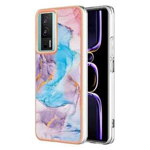 For Xiaomi Poco F5 Pro 5G/Redmi K60 Electroplating IMD TPU Phone Case(Blue Marble)