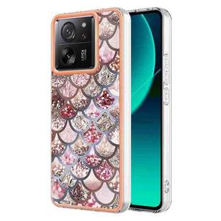 For Xiaomi 13T/13T Pro Electroplating IMD TPU Phone Case(Pink Scales)