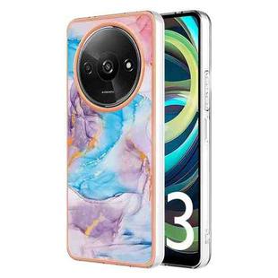 For Xiaomi Redmi A3 Electroplating IMD TPU Phone Case(Blue Marble)