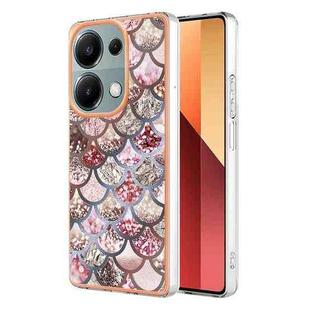 For Xiaomi Poco M6 Pro 4G Electroplating IMD TPU Phone Case(Pink Scales)