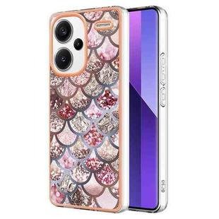 For Xiaomi Redmi Note 13 Pro+ 5G Electroplating IMD TPU Phone Case(Pink Scales)