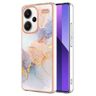 For Xiaomi Redmi Note 13 Pro+ 5G Electroplating IMD TPU Phone Case(White Marble)