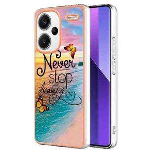 For Xiaomi Redmi Note 13 Pro+ 5G Electroplating IMD TPU Phone Case(Dream Butterfly)