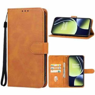 For OnePlus Nord CE3 Leather Phone Case(Brown)