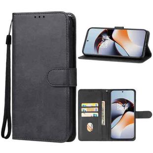 For OnePlus 12R Leather Phone Case(Black)