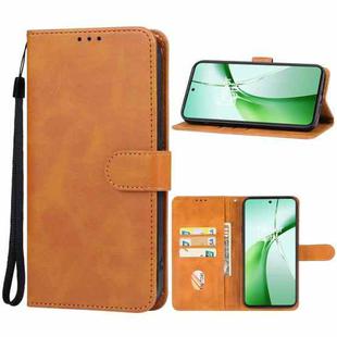 For OnePlus Nord CE 4 Lite 5G Leather Phone Case(Brown)