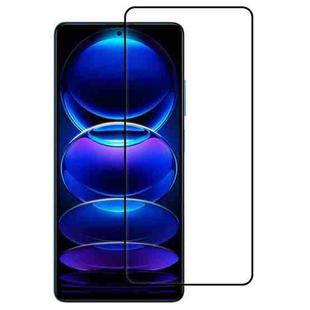 For Xiaomi Redmi Note 13 Pro 5G / 13R Pro 9H HD 3D Curved Edge Tempered Glass Film(Black)