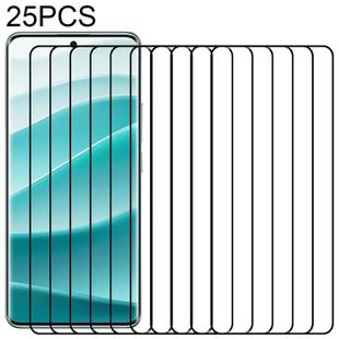 For Redmi Note 14 Pro+ 5G 25pcs 9H HD 3D Curved Edge Tempered Glass Film(Black)