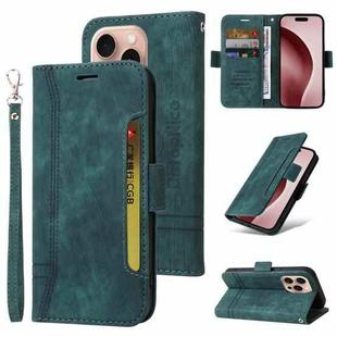 For iPhone 16 Pro BETOPNICE Dual-side Buckle Leather Phone Case(Green)