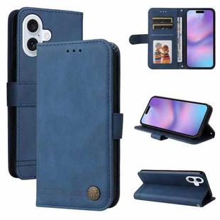 For iPhone 17 Skin Feel Life Tree Leather Phone Case(Blue)
