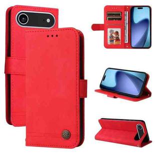 For iPhone 17 Air Skin Feel Life Tree Leather Phone Case(Red)