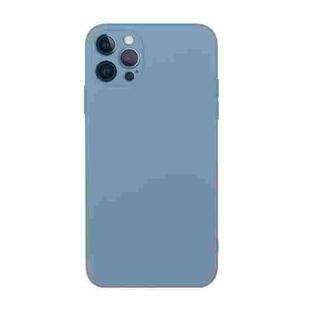 For iPhone 15 Pro Max Straight Edge Solid Color TPU Shockproof Phone Case(Lavender Grey)