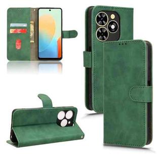For Tecno Pop 8 Skin Feel Magnetic Flip Leather Phone Case(Green)