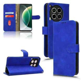 For Tecno Camon 30 4G Skin Feel Magnetic Flip Leather Phone Case(Blue)