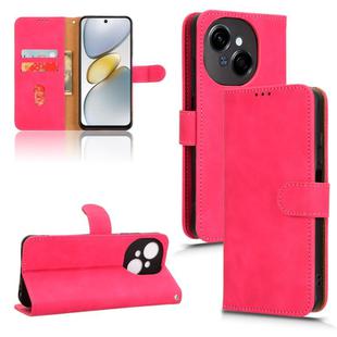 For Tecno Pop 9 Skin Feel Magnetic Flip Leather Phone Case(Rose Red)