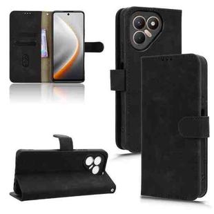 For Tecno Pova 7 5G Skin Feel Magnetic Flip Leather Phone Case(Black)