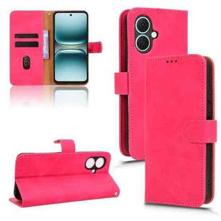 For Tecno Spark Go 2 4G Skin Feel Magnetic Flip Leather Phone Case(Rose Red)