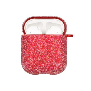 For AirPods 1 / 2 Bubble Beads Earphone Protective Case(Red)