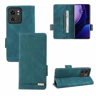 For Motorola Edge 40 Magnetic Clasp Leather Phone Case(Green)