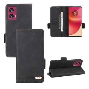 For Motorola Edge 50 Fusion Magnetic Clasp Leather Phone Case(Black)