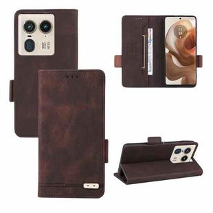 For Motorola Moto X50 Ultra Magnetic Clasp Leather Phone Case(Brown)