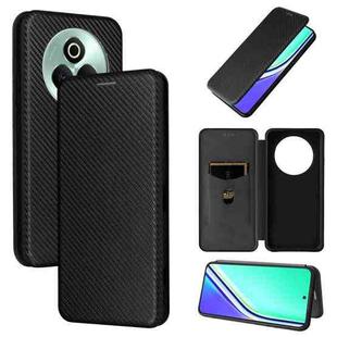 For Realme P3 Pro 5G Carbon Fiber Texture Flip Leather Phone Case(Black)