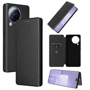 For Xiaomi Civi 3 5G Carbon Fiber Texture Flip Leather Phone Case(Black)