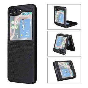 For Samsung Galaxy Z Flip5 5G PU Leather PC Phone Case(Black)
