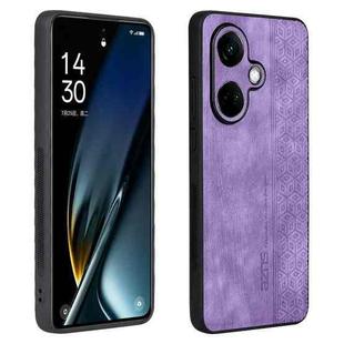 For OPPO K11 5G / OnePlus Nord CE3 AZNS 3D Embossed Skin Feel Phone Case(Purple)