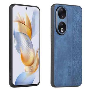 For Honor 90 AZNS 3D Embossed Skin Feel Phone Case(Sapphire Blue)