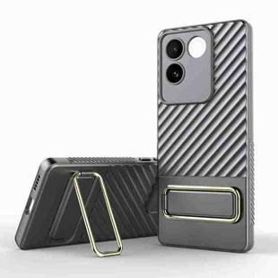 For vivo S17e Wavy Textured Phone Case(Grey)