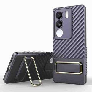 For vivo S17 Wavy Textured Phone Case(Purple)