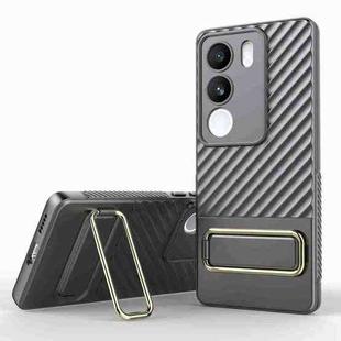 For vivo S17 Wavy Textured Phone Case(Grey)