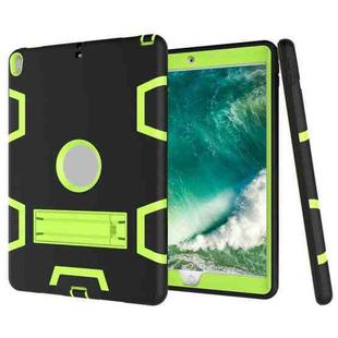 For iPad Pro 10.5 inch (2017) Shockproof PC + Silicone Protective Case，with Holder(Black Gray)