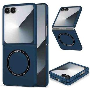 For Samsung Galaxy Z Flip7 5G Magsafe Magnetic Folding PC Phone Case(Blue)