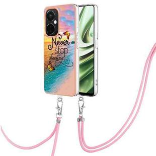 For OnePlus Nord CE 3 Lite/Nord N30/OPP0 K11x Electroplating IMD TPU Phone Case with Lanyard(Dream Butterfly)