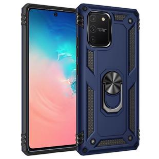 For Samsung Galaxy S10 Lite / M80s / A91 Shockproof TPU + PC Protective Case with 360 Degree Rotating Holder(Blue)