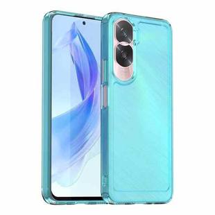 For Honor 90 Lite Candy Series TPU Phone Case(Transparent Blue)