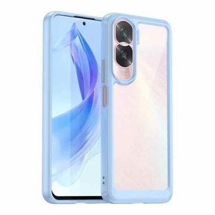 For Honor X50i Colorful Series Acrylic Hybrid TPU Phone Case(Blue)