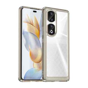 For Honor 80 Pro Colorful Series Acrylic Hybrid TPU Phone Case(Transparent Grey)