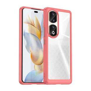 For Honor 90 Pro Colorful Series Acrylic Hybrid TPU Phone Case(Red)