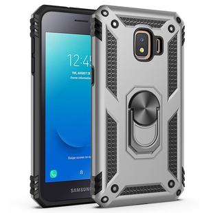 For Samsung Galaxy J2 Core Shockproof TPU + PC Protective Case with 360 Degree Rotating Holder(Silver)