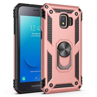 For Samsung Galaxy J2 Core Shockproof TPU + PC Protective Case with 360 Degree Rotating Holder(Rose Gold)