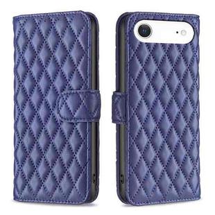 For iPhone 17 Air Diamond Lattice Wallet Flip Leather Phone Case(Blue)