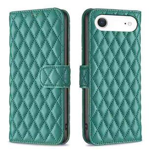 For iPhone 17 Air Diamond Lattice Wallet Flip Leather Phone Case(Green)