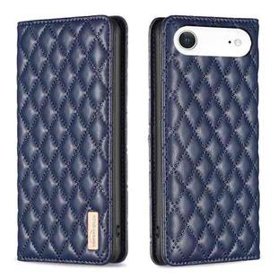 For iPhone 17 Air Diamond Lattice Magnetic Leather Flip Phone Case(Blue)