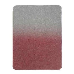 For iPad Pro 12.9 2022 / 2021 / 2020 Gradient Glitter Magnetic Split Leather Tablet Case(Pink)
