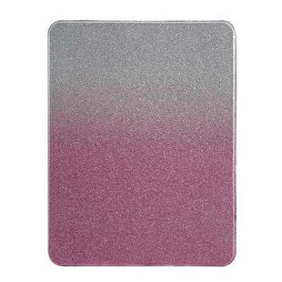 For iPad Pro 12.9 2022 / 2021 / 2020 Gradient Glitter Magnetic Split Leather Tablet Case(Rose Red)